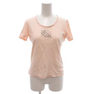 Tシャツ カットソー 1 ピンク チェック柄 ラウンドネック 半袖 ECG003 /KR ECG003
