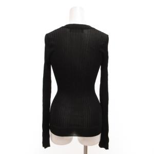 DOLCE&GABBANA ニット セーター 長袖 シアー 36 黒 ブラック /JS ECG003