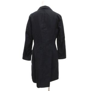 JIL SANDER ロングコート オープンカラー 34 黒 ブラック /JS ECG003