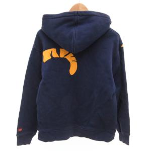 Onitsuka Tiger ジップアップパーカー ブルゾン ロゴプリント M 紺 ネイビー /JS ECG003