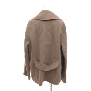 JOSEPH ピーコート Pコート メルトン ウール シルク 36 チャコールグレー /JS ECG003