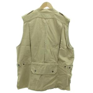 BANANA REPUBLIC フィッシングベスト M ベージュ 袖なし 多ポケット メッシュ切り替え /SC ECF003