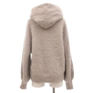 ANAYI パーカー カシミヤ 38 グレージュ 長袖 フード付き 無地 /ML ECF003