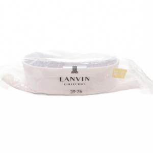LANVIN タグ付き シャツ 麻 リネン 39-76 白 ホワイト 無地 レギュラーカラー 長袖 /SC ECG004