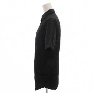 DOLCE&GABBANA シャツ ブラウス 40 黒 ブラック 無地 半袖 /YF ECG004