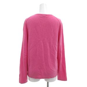 dama collection セーター カシミヤ L ピンク Vネック 無地 長袖 /SC ECF004