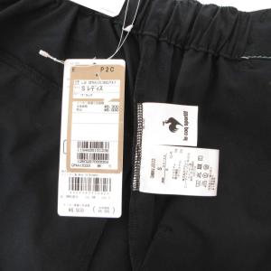 Le coq sportif タグ付き パンツ ウエストゴム フルレングス S 黒 ブラック 無地 /ML ECF004