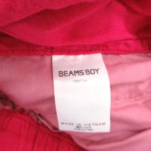 BEAMS BOY 美品 パンツ 麻 リネン ピンク 無地 クロップド丈 ドローストリング /IL ECF004