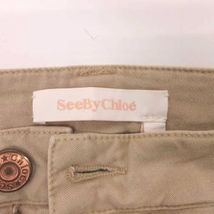 SEE BY CHLOE カーゴパンツ 24 ベージュ系 カーゴポケット 長ズボン ボタン装飾 /KR ECF004