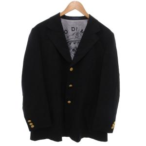 LUPO DI MARE 美品 ブレザー テーラードジャケット ウール M ネイビー 紺色 ノッチドラペル
