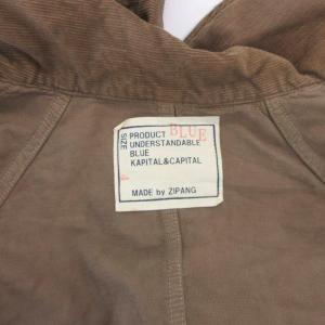 KAPITAL シャツジャケット XL 茶 ブラウン コーデュロイ ショールカラー 長袖 ECF004 /KR ECF004