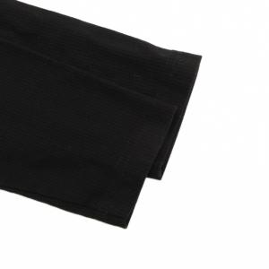 BURBERRY BLACK LABEL ニット カットソー ヘンリーネック 長袖 チェック柄 2 黒 ブラック /JS ECF004