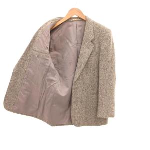 YVES SAINT LAURENT diffusion hommes テーラードジャケット 上着 ウール  グレー ノッチドラペル 2つボタン