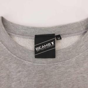 BEAMS 美品 スウェット トレーナー M グレー イラストプリント クルーネック 長袖 /YF ECG005