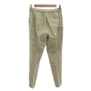 Theory タグ付き パンツ スラックス 00 ベージュ フルレングス センタープレス /NL ECG005