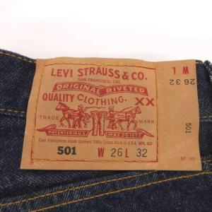 Levi's 501 デニムパンツW26L32 インディゴブルー ボタンフライ