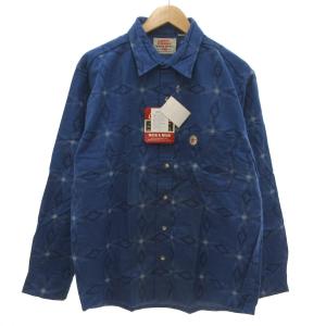 デットストック 90s USA製 シャツ シャモアクロス L ネイティブ柄