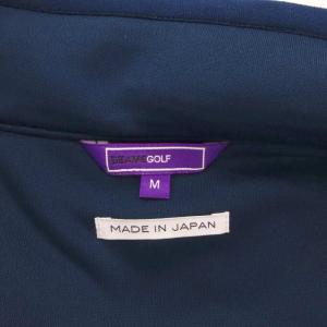 BEAMS GOLF ベスト M 紺 ネイビー ジップアップ スタンドカラー ロゴ刺繍 /NU ECF005