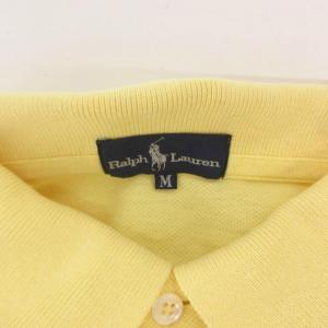 RALPH LAUREN ヴィンテージ ポロシャツ M 黄色 イエロー ロゴ刺繍 /NL ECE006