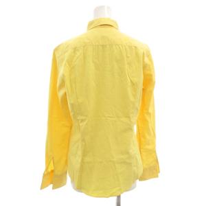 RALPH LAUREN 美品 シャツ ブラウス 11 黄色 イエロー レギュラーカラー 長袖 テニスカフス /NL ECE006