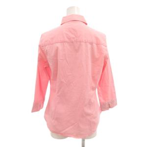 BURBERRY LONDON シャツ M ピンク レギュラーカラー 七分袖 /NL ECE006