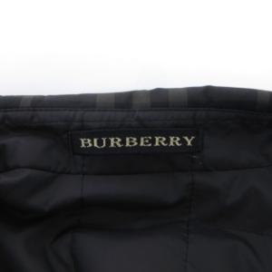 BURBERRY 中綿ステンカラージャケット L ブラック グレー チェック柄