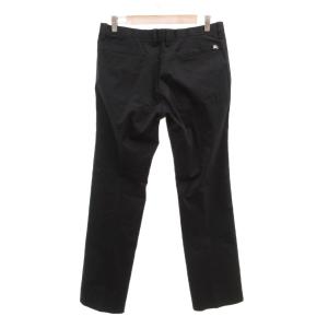 BURBERRY BLACK LABEL スリムパンツ アンクル丈 ロゴ刺繍 76 濃紺 ダークネイビー /JS ECE006