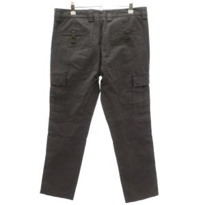 BRUNELLO CUCINELLI 美品 スラックス カーゴパンツ 48 ジップフライ サイドポケット 無地 グレー /YF ECE006