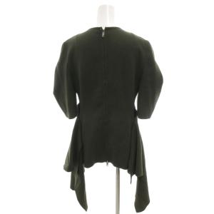 Max Mara SPORTMAX 美品 セットアップ ミニワンピース フレアロングスカート 変形 38 カーキ ラウンドネック