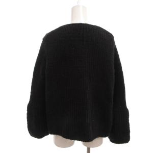 GUCCI 美品 カーディガン ニット ローゲージ 長袖 ウール 黒 ブラック/MX