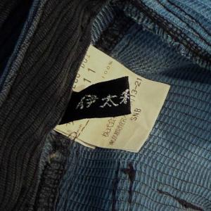伊太利屋 パンツ コーデュロイ ラインストーン ロゴ ビジュー ストレート 11 紺 ネイビー /MZ ECG006