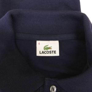 LACOSTE 美品 ポロシャツ 4 紺 ネイビー 長袖 /NL ECG006