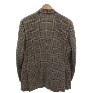 Ermenegildo Zegna 美品 テーラードジャケット シングルブレスト 2B 開き見せ グレー ウール カシミヤ混 /MX
