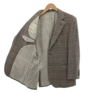 Ermenegildo Zegna 美品 テーラードジャケット シングルブレスト 2B 開き見せ グレー ウール カシミヤ混 /MX