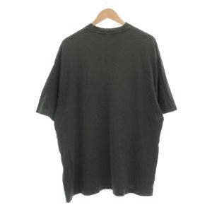 Acne Studios Tシャツ カットソー S 緑 グリーン クルーネック 半袖 ロゴプリント /SX ECF006