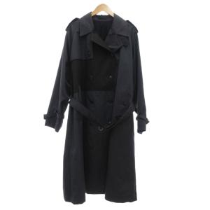 ベンタイル VENTILE  トレンチコート ロング丈 ダブル 黒 ブラック 紺 ネイビー /ML ECF006