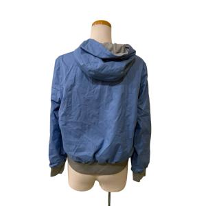 Loro Piana ブルゾンジャケット GREEN STORM SYSTEM フーデッド ジップアップ 38 空色 スカイブルー