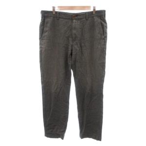 RED FLEECE パンツ スラックス 帆布 テーパード W35 L32 グレー /JS ECG007