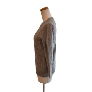MAX MARA WEEKEND LINE ニット セーター 長袖 クルーネック ガゼットドロップショルダー 灰 グレー /MZ ECG007