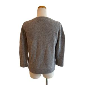 MAX MARA WEEKEND LINE ニット セーター 長袖 クルーネック ガゼットドロップショルダー 灰 グレー /MZ ECG007