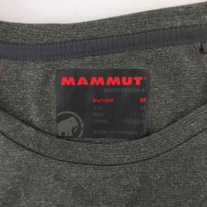 MAMMUT ラグランスリーブ クルーネックTシャツ 半袖 L グレー ポーラテック トレーニング /JI ECF007