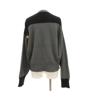 SONIA RYKIEL ニット セーター タッセルモチーフ 装飾 アンゴラ混 40 グレー 黒 ブラック /JS ECF007