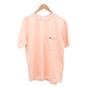 Tシャツ 無地 ラウンドネック 半袖 L ピンク /IL ECG008