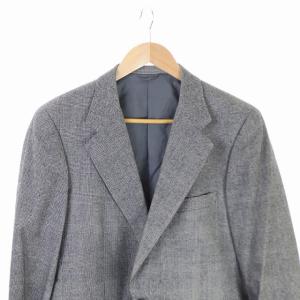 Aquascutum ヴィンテージ グレンチェックテーラードジャケット グレー