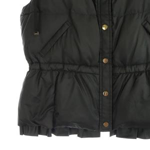 TO BE CHIC フリル ダウンベスト 42 黒