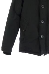 SIERRA DESIGNS ダウンジャケットアウター フード ジップアップ ファー M 黒 ブラック