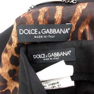 DOLCE&GABBANA スーツ セットアップ 上下 テーラード ジャケット 2B パンツ 裏地レオパード 