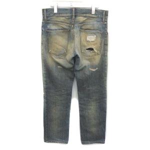 DOLCE&GABBANA デニムパンツ ダメージ加工 USED加工 44ブルー