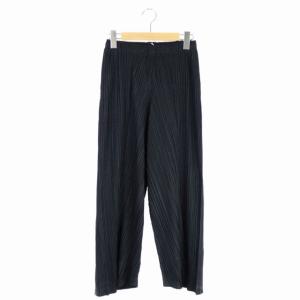ワイドパンツ ウエストゴム プリーツ 1 黒