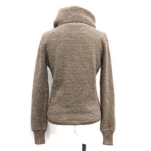 CHANEL 2016年モデル タートルネックニット ココマーク モヘア 34 S ブラウン